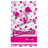 Personalisieren Sie Hot Pink Cheerleader Kleine Geschenktüte (Vorderseite)
