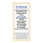 Personalisieren Sie Housecleaner Promo Flyer House Werbekarte (Hinten)