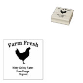 Personalisieren Sie Hühnereier-Briefmarke Briefmar Gummistempel (Stempel)