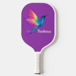 Personalisieren Sie Hummingbird Lila Pickleball Pa Schläger