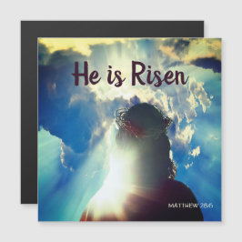 Personalisieren Sie ihn ist RISEN Religious Jesus  Magnetkarte