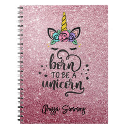 Personalisieren Sie Ihr eigenes magisches Einhorn- Notizblock