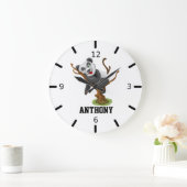 Personalisieren Sie Ihr eigenes Niedliches Baby Pa Große Wanduhr (Zuhause)