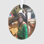 Personalisieren Sie Ihr Foto CHRISTMAS Acrylschmuc Ornament (Vorderseite)
