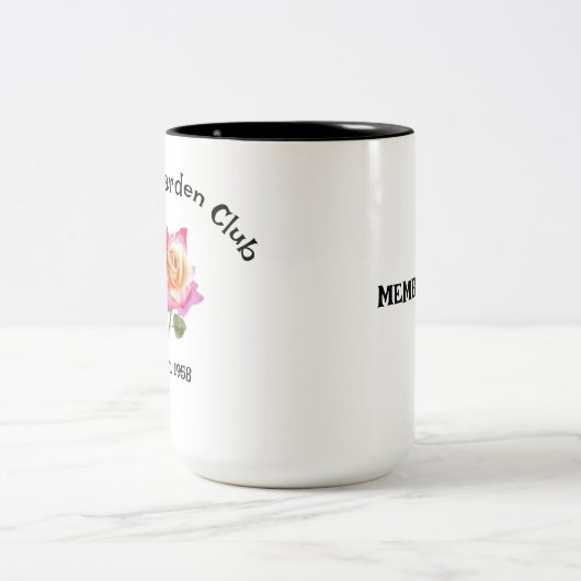 Personalisieren Sie Ihr Getränk! Zweifarbige Tasse (Mittel)