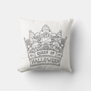 Personalisieren Sie Ihr Halloween Kronendesign - f Kissen