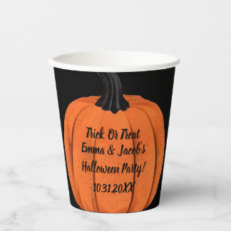 Personalisieren Sie Ihr Halloween-Party Pumpkin Pappbecher