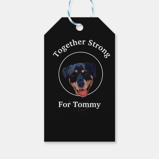 Personalisieren Sie Ihr Rottweiler Foto & Text Geschenkanhänger (Vorderseite)