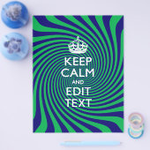 Personalisieren Sie Ihre Behalten Drehung Calm Blu Flyer (Einzeln)