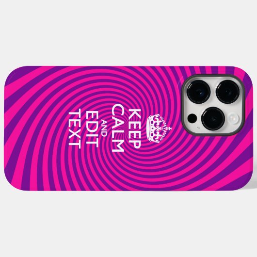 Personalisieren Sie Ihre Behalten Ruhe und Geschen Case-Mate iPhone Hülle (Rückseite (Horizontal))