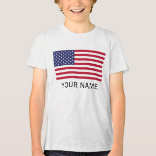 Personalisieren Sie Ihre Daten mit Ihrem Namen USA Tri-Blend Shirt