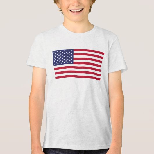 Personalisieren Sie Ihre Daten mit Ihrem Namen USA Tri-Blend Shirt (Vorderseite)