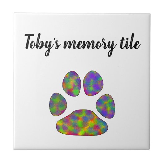 Personalisieren Sie Ihre eigene Kachel. Druckdesig Fliese (Vorderseite)