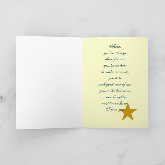 Personalisieren Sie Ihre eigene Karte in Mama (Innenseite)