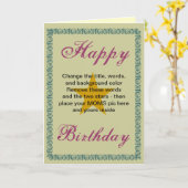 Personalisieren Sie Ihre eigene Karte in Mama (Gelbe Blume)