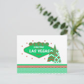 Personalisieren Sie Ihre eigene Las Vegas Weihnach Postkarte (Stehend Vorderseite)