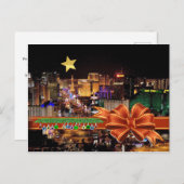Personalisieren Sie Ihre eigene Las Vegas Weihnach Postkarte (Vorne/Hinten)