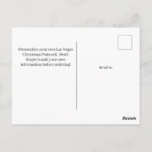 Personalisieren Sie Ihre eigene Las Vegas Weihnach Postkarte (Rückseite)