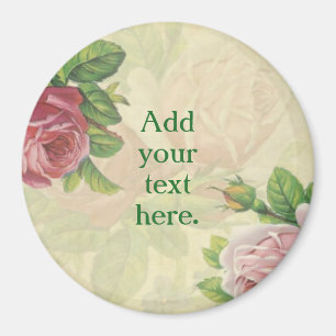 Personalisieren Sie Ihre eigene schöne Rose/Blume Magnet