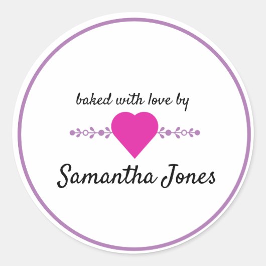 Personalisieren Sie Ihre eigenen Backwaren mit ein Runder Aufkleber (Vorderseite)