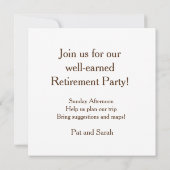 Personalisieren Sie Ihre Einladungskarte (Rückseite)