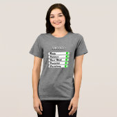 Personalisieren Sie Ihre Erfolgsbedingungen Tri-Blend Shirt (Vorderseite voll)