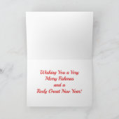 Personalisieren Sie Ihre Fliegenfischerei "Fishmas Karte (Innenseite)