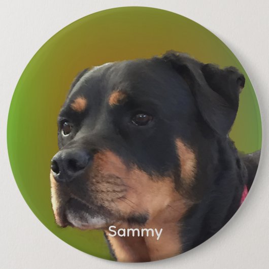 Personalisieren Sie Ihre Fotos oder Rottweiler & N Button (Vorderseite)