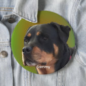 Personalisieren Sie Ihre Fotos oder Rottweiler & N Button (Beispiel)