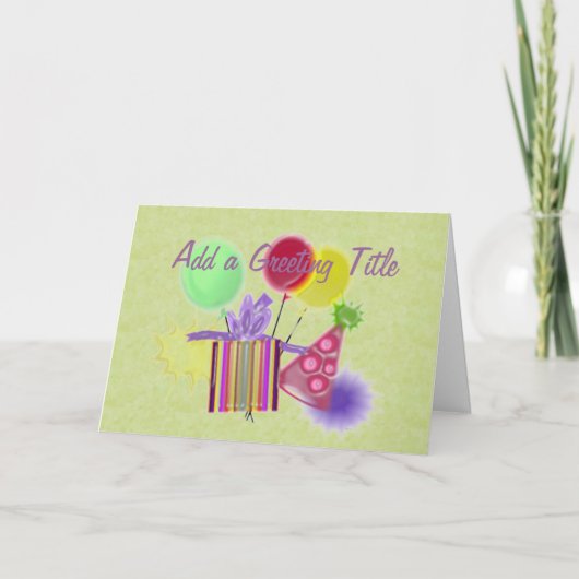 Personalisieren Sie Ihre Geburtskarte Karte (Vorderseite)