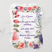 Personalisieren Sie Ihre Hochzeitseinladung Einladung (Vorne/Hinten)