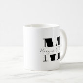 Personalisieren Sie Ihre Initial- und Namensgebung Kaffeetasse (VorderseiteRechts)