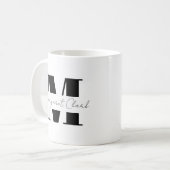 Personalisieren Sie Ihre Initial- und Namensgebung Kaffeetasse (Vorderseite Links)