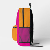 Personalisieren Sie Ihre Initialen mit Hot Pink Go Bedruckter Rucksack (Rechts)