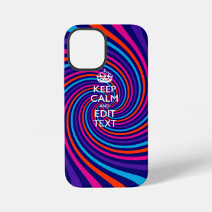 Personalisieren Sie Ihre Keep Calm und mehrfarbige iPhone 12 Mini Hülle