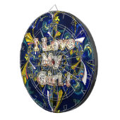 Personalisieren Sie Ihre Liebe Unendlichkeit: Ich  Dartscheibe (Vorderseite rechts)