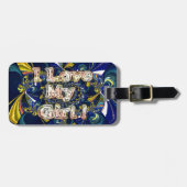 Personalisieren Sie Ihre Liebe Unendlichkeit: Ich  Gepäckanhänger (Vorderseite horizontal)