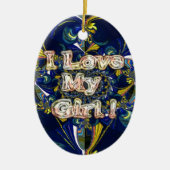 Personalisieren Sie Ihre Liebe Unendlichkeit: Ich  Keramikornament (Vorne)