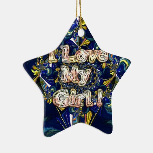 Personalisieren Sie Ihre Liebe Unendlichkeit: Ich Keramikornament (Rechts)