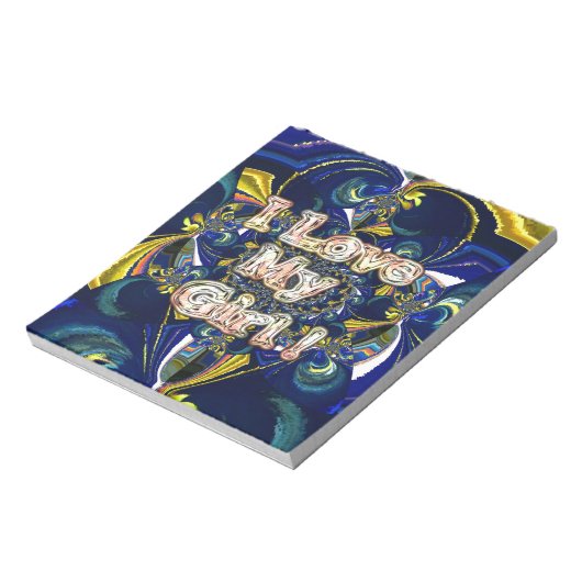 Personalisieren Sie Ihre Liebe Unendlichkeit: Ich Notizblock (Rotiert)