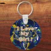 Personalisieren Sie Ihre Liebe Unendlichkeit: Ich  Schlüsselanhänger (Vorderseite)