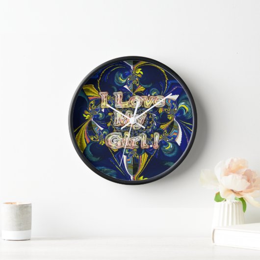 Personalisieren Sie Ihre Liebe Unendlichkeit: Ich  Wanduhr (Zuhause)