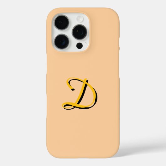 Personalisieren Sie Ihre Monogramm-Peach Case-Mate iPhone Hülle (Rückseite)