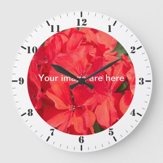 Personalisieren Sie Ihre persönlichen Daten mit St Große Wanduhr (Vorderseite)