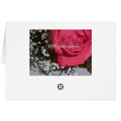 Personalisieren Sie Ihre Rose (Rückseite Horizontal)