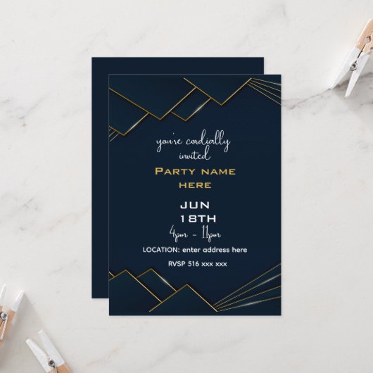 Personalisieren Sie Ihre Wünsche und sind herzlich Einladung (Vorderseite/Rückseite Beispiel)