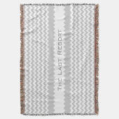 Personalisieren Sie Ihren Beachhouse-Namen Gray Zi Decke (Vorderseite Vertikal)