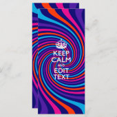 Personalisieren Sie Ihren Behalten Calm Text auf m (Vorne/Hinten)