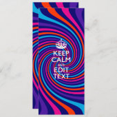 Personalisieren Sie Ihren Behalten Calm Text auf m (Vorne/Hinten)