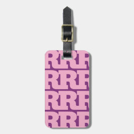 Personalisieren Sie Ihren Brief, Fettes Monogramm- Gepäckanhänger
